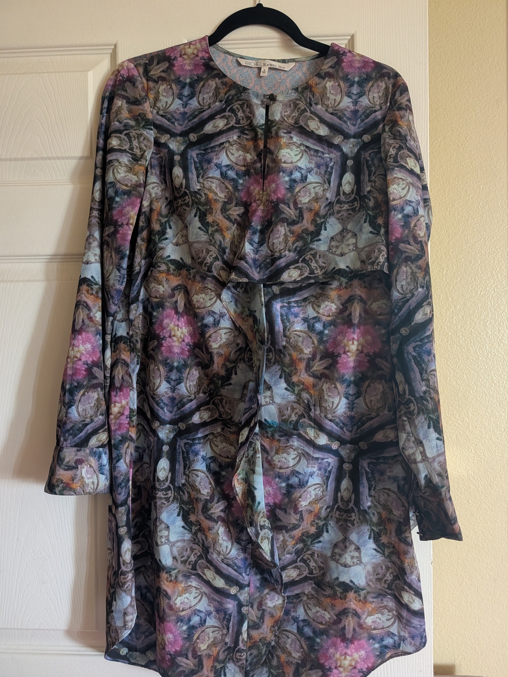 Rachel Roy Bohemian Printed Long-Sleeve Dress - Multicolor